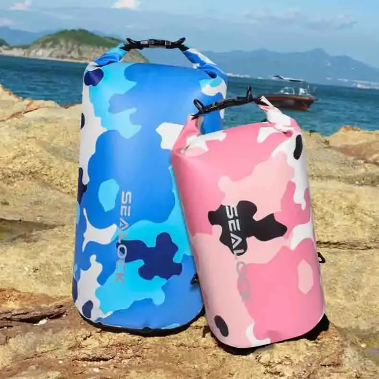 乾湿分別ポーチ付き10L/20L防水ドライバッグ