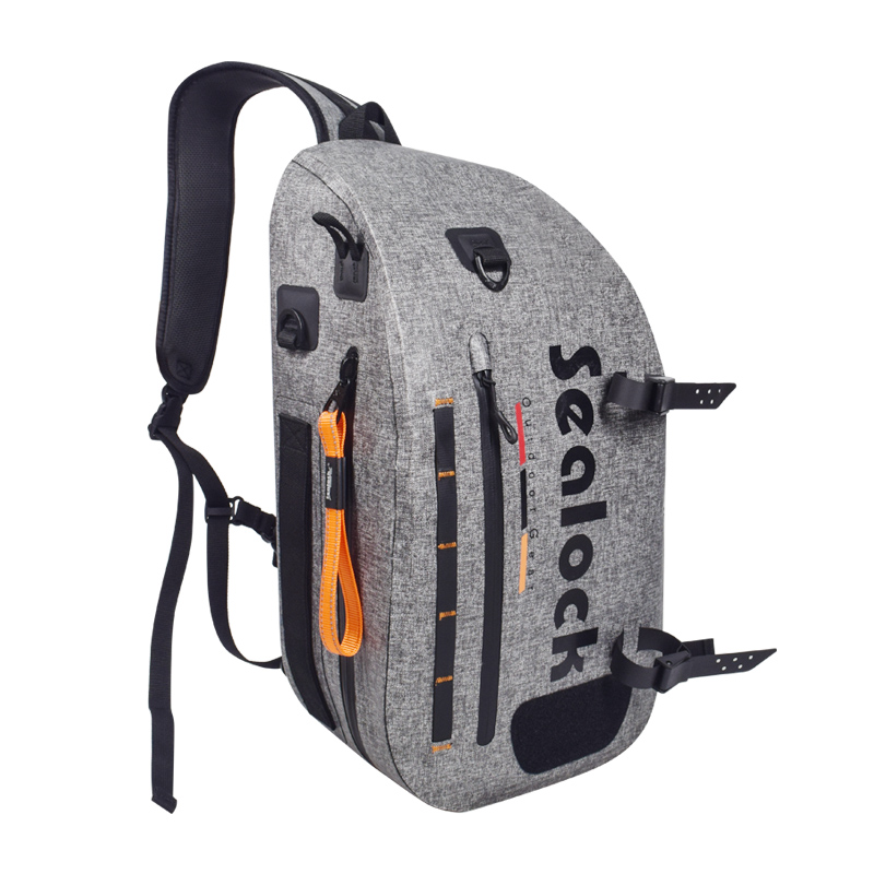 15L IPX8 防水フィッシングスリングバッグ 気密ジッパー付き (深さ 20 m) 15L IPX8 防水フィッシングスリングバッグ 気密ジッパー付き (深さ 20 m)