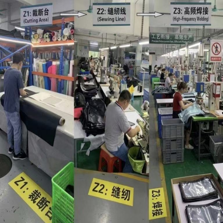 防水バックパック工場: 生産と品質保証