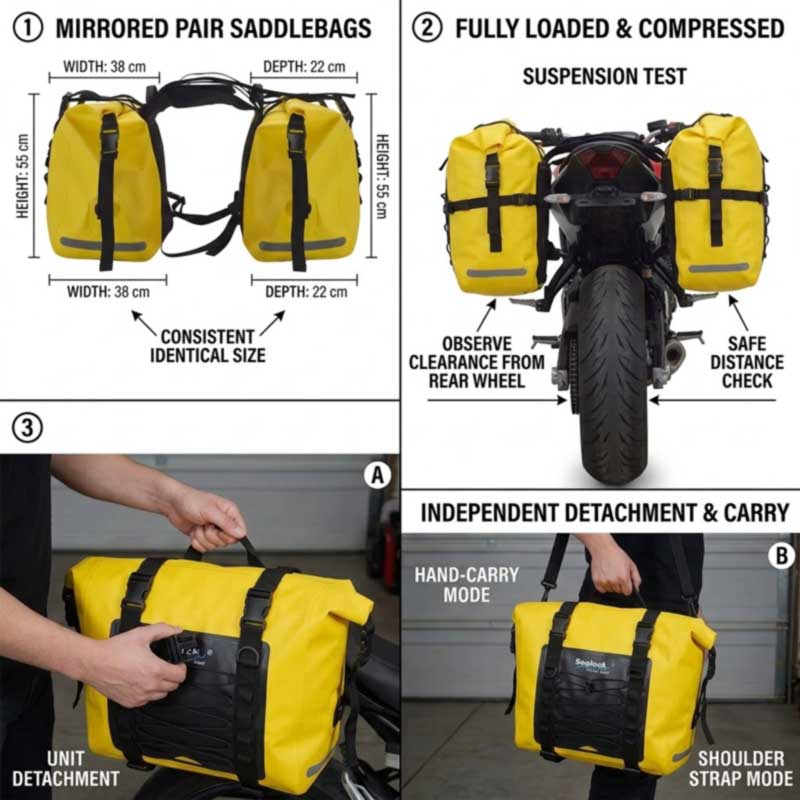 アドベンチャーモーターサイクルブランド向けオートバイサドルバッグメーカー