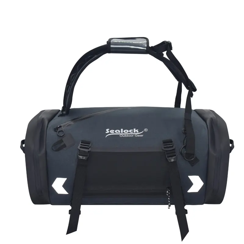 55L 3WAY バイク用防水バッグ 密閉ジッパー付き (ストラップ/バックパック/キャリー)